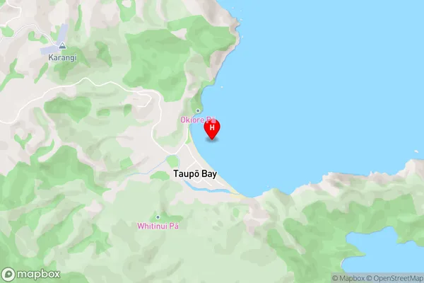 Taupo Bay / West Bay,Northland Area Map