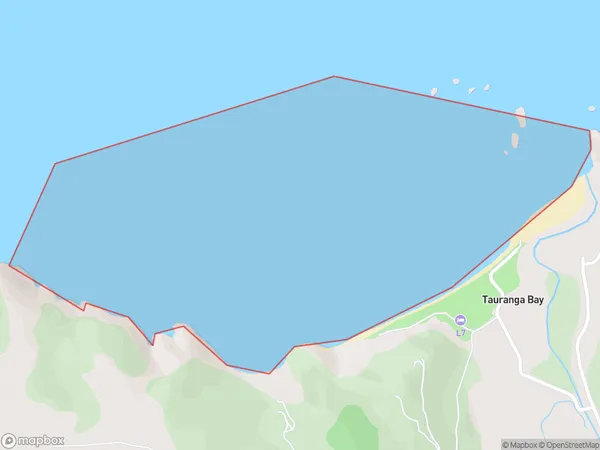 Tauranga Bay, Otago Polygon Area Map