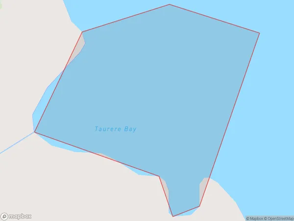 Taurere Bay, Northland Polygon Area Map