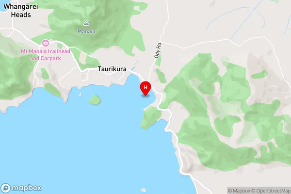 Taurikura Bay,Northland Area Map
