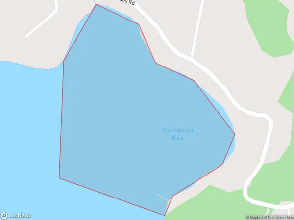 Taurikura Bay, Northland Polygon Area Map