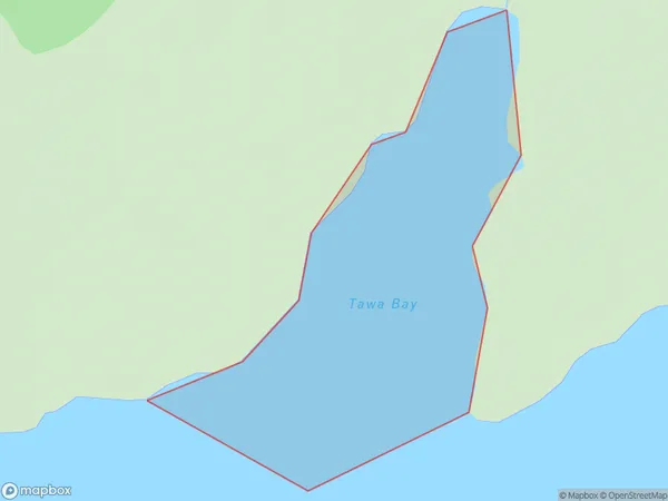 Tawa Bay, Marlborough Polygon Area Map