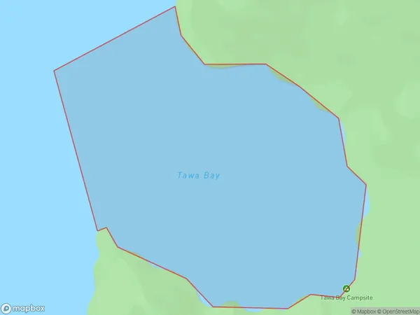 Tawa Bay, Marlborough Polygon Area Map