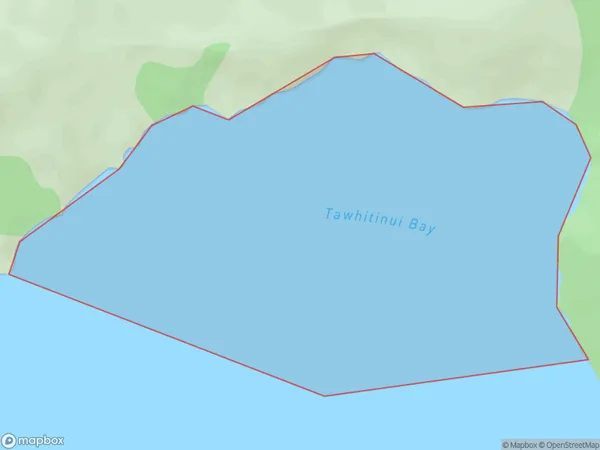 Tawhitinui Bay, Marlborough Polygon Area Map