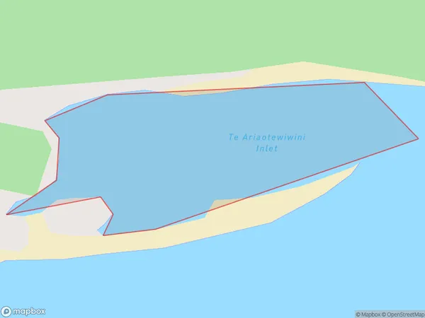 Te Ariaotewiwini Inlet, Waikato Polygon Area Map