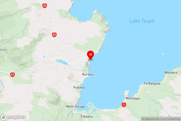 Te Hape Bay,Waikato Region Map