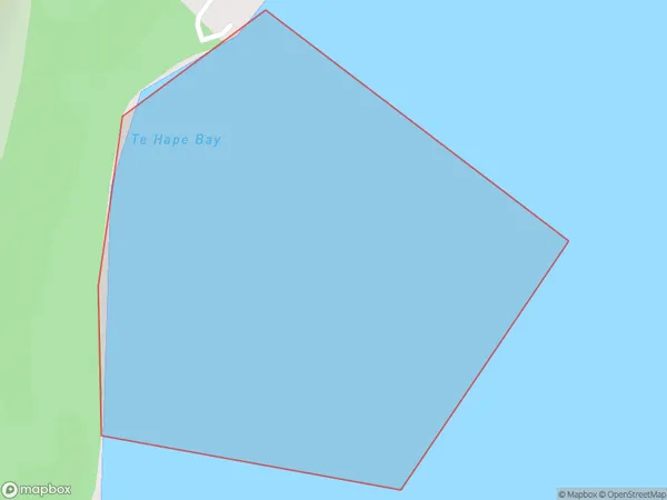 Te Hape Bay, Waikato Polygon Area Map