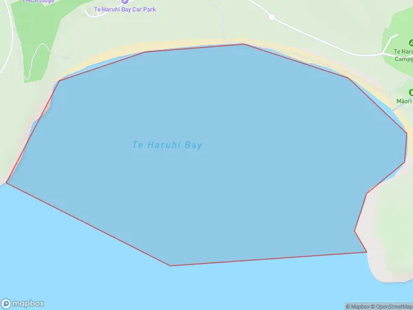 Te Haruhi Bay, Auckland Polygon Area Map