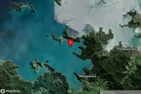 Te Hue Bay,Northland Satellite Map