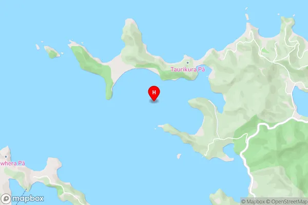 Te Hue Bay,Northland Area Map