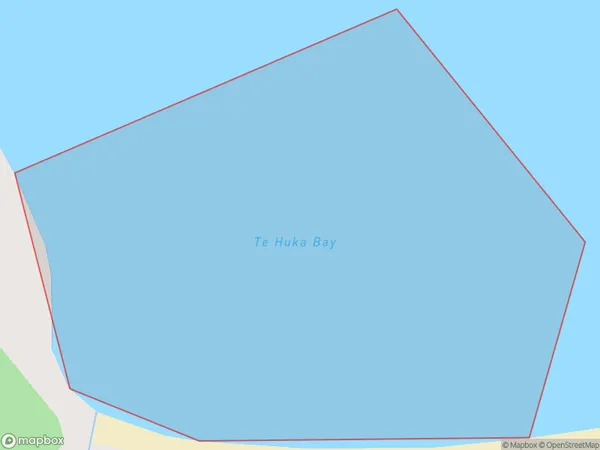 Te Huka Bay, Northland Polygon Area Map