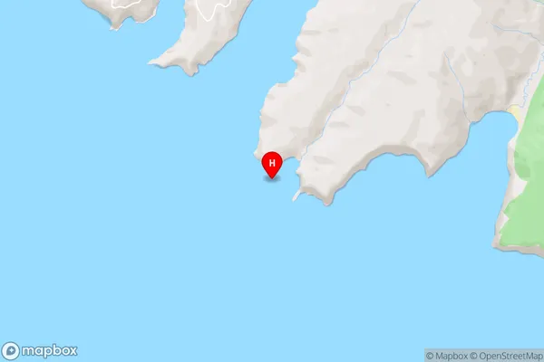 Te Kaio Bay,Canterbury Area Map