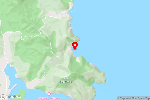 Te Kapoai Bay,Waikato Area Map