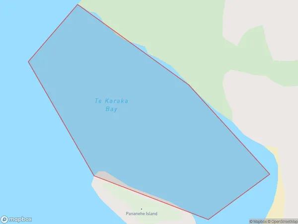 Te Karaka Bay, Otago Polygon Area Map