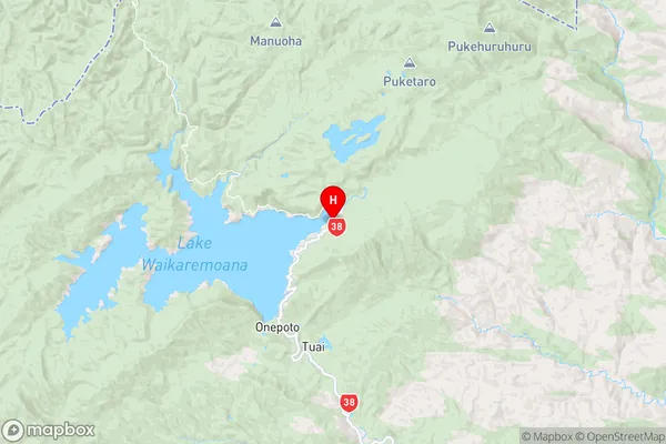 Te Karetu Inlet,Hawke's Bay Region Map