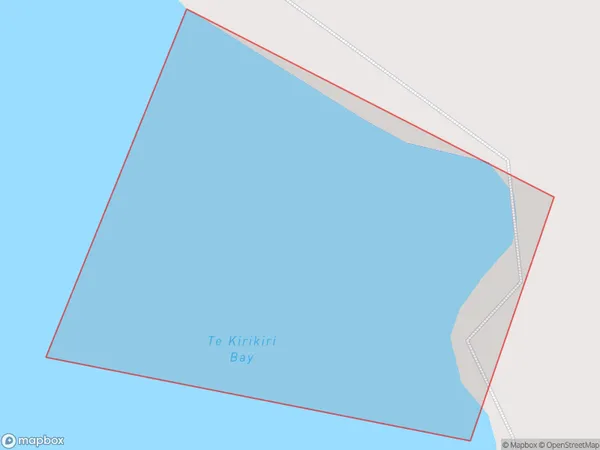 Te Kirikiri Bay, Northland Polygon Area Map