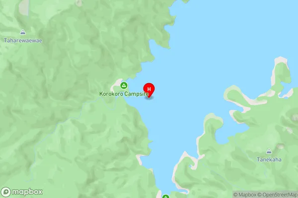 Te Korokoroowhaitiri Bay,Hawke's Bay Area Map