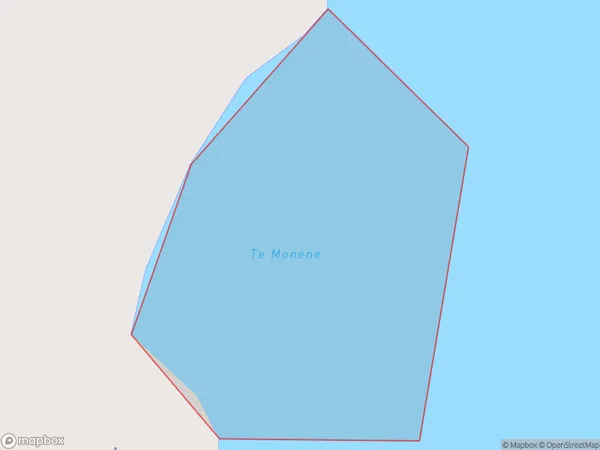 Te Monene, Canterbury Polygon Area Map