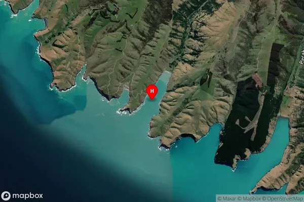 Te Oka Bay,Canterbury Satellite Map
