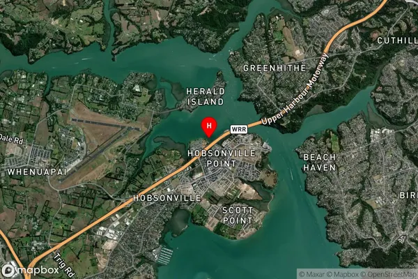 Te Okoriki Inlet,Auckland Satellite Map