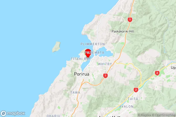 Te Onepoto Bay,Wellington Region Map