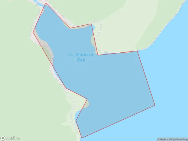 Te Onepoto Bay, Wellington Polygon Area Map