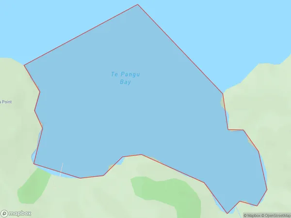 Te Pangu Bay, Marlborough Polygon Area Map