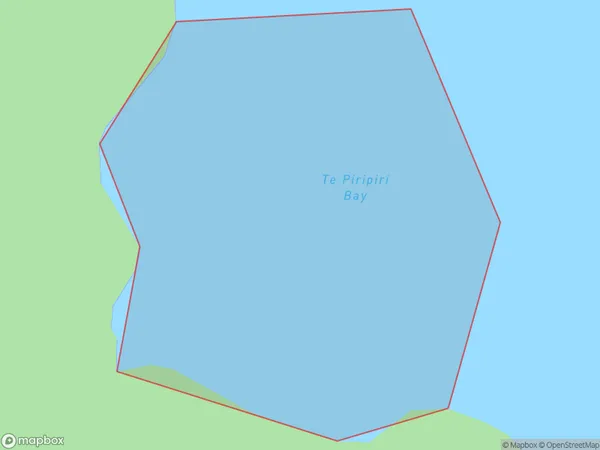 Te Piripiri Bay, Hawke's Bay Polygon Area Map