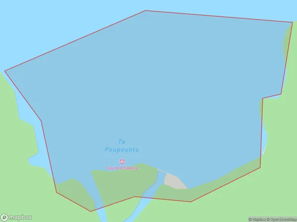 Te Poupouotu, Southland Polygon Area Map