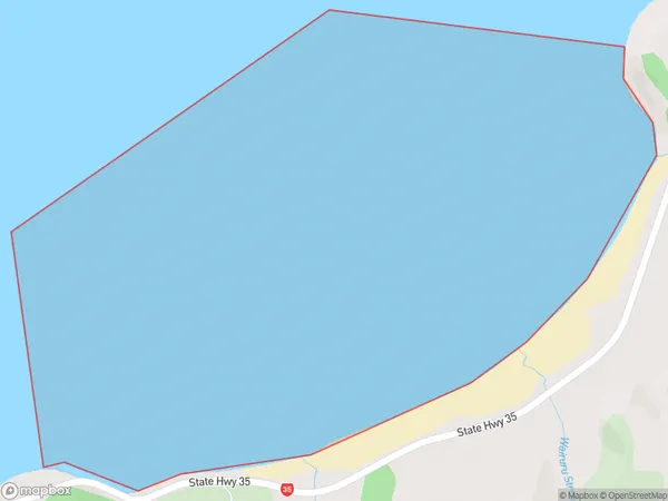 Te Rangiharu Bay, Bay of Plenty Polygon Area Map