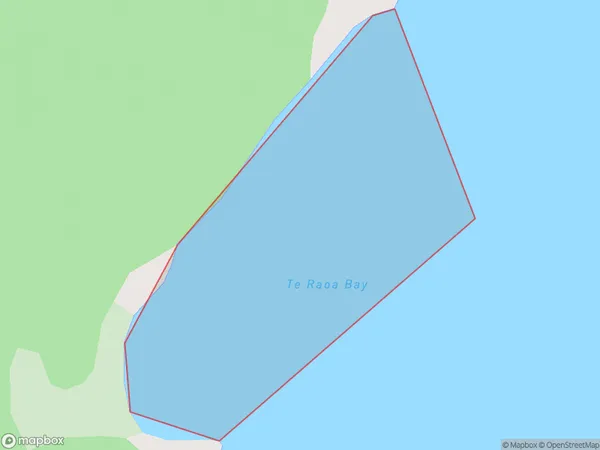 Te Raoa Bay, Hawke's Bay Polygon Area Map