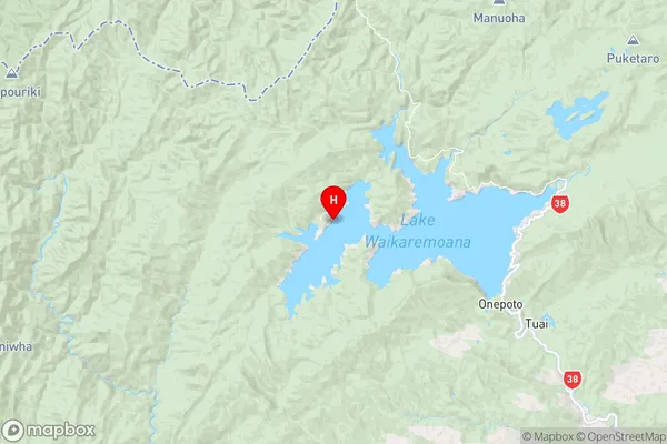 Te Rata Bay,Hawke's Bay Region Map