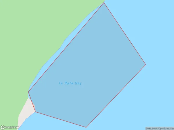 Te Rata Bay, Hawke's Bay Polygon Area Map