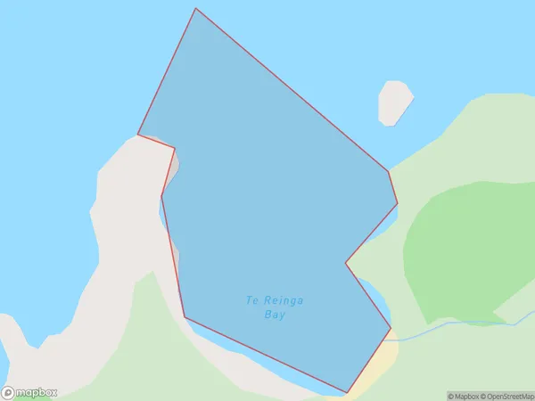 Te Reinga Bay, Northland Polygon Area Map