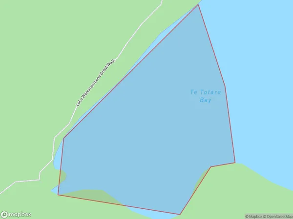 Te Totara Bay, Hawke's Bay Polygon Area Map