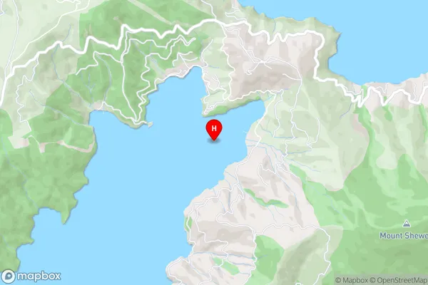 Te Towaka Bay / Burnside Bay,Marlborough Area Map