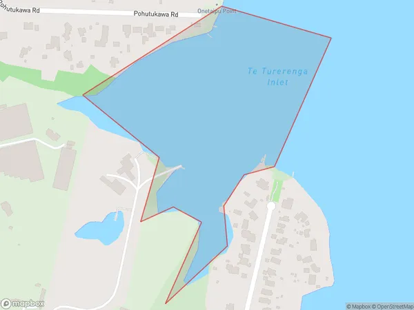 Te Turerenga Inlet, Auckland Polygon Area Map