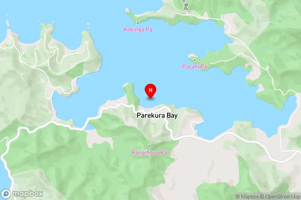 Te Uenga Bay,Northland Area Map