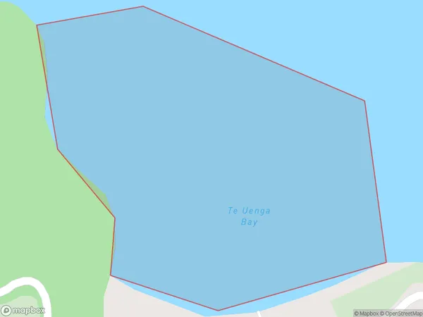 Te Uenga Bay, Northland Polygon Area Map