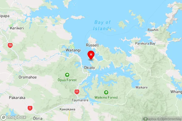 Te Wahapu Inlet,Northland Region Map