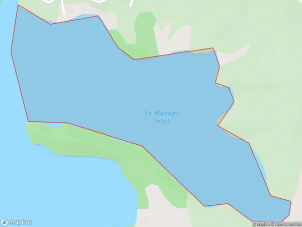 Te Wahapu Inlet, Northland Polygon Area Map