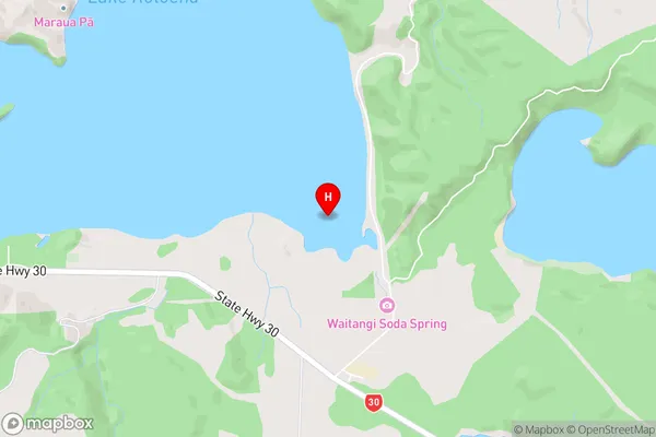 Te Wairoa Bay,Bay of Plenty Area Map