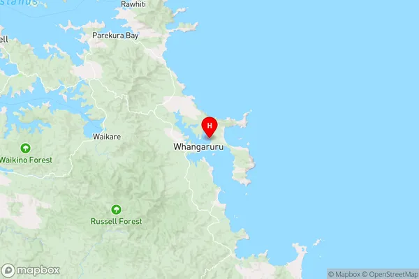 Te Waite Bay,Northland Region Map