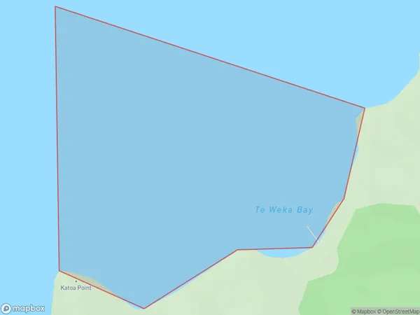 Te Weka Bay, Marlborough Polygon Area Map