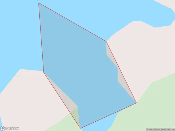 Te Whau Bay, Otago Polygon Area Map