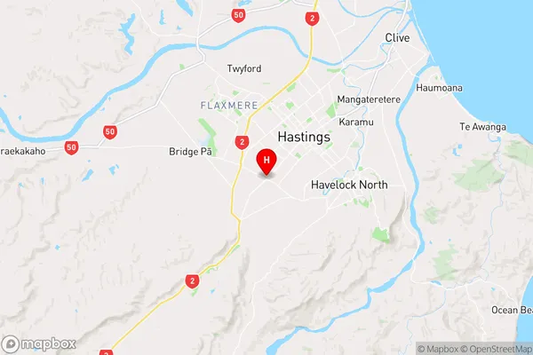 Longlands,Hawke's Bay Region Map