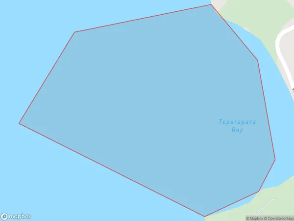 Teparapara Bay, Northland Polygon Area Map