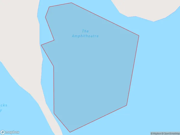 The Amphitheatre, Otago Polygon Area Map