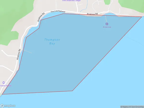 Thompson Bay, Marlborough Polygon Area Map