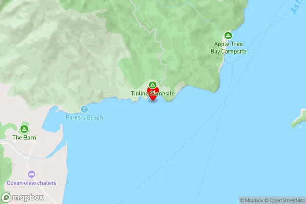 Tinline Bay,Tasman Area Map